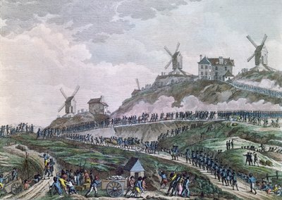 The People of Paris Dragging Cannons to Montmartre on 15 July 1789, 1796 by Jan Bulthuis